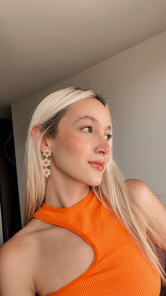 Aretes Flor