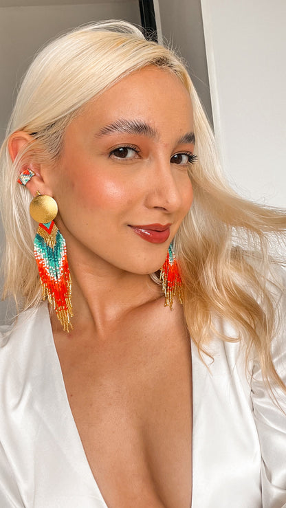 Aretes Fuego y Mar